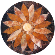 Tile Floor Medallion Marble Mosaic